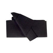 Cinturón obi de hombre Okinawa negro de textura sobria kakuobi Ropa Japonesa