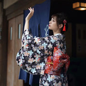 Cinturón obi de mujer Shôchikubai rojo vivo con motivos florales tejidos Ropa Japonesa