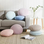 Cojín de terciopelo japonés Nishio redondo abombado pastel acolchado capitoné Ropa Japonesa