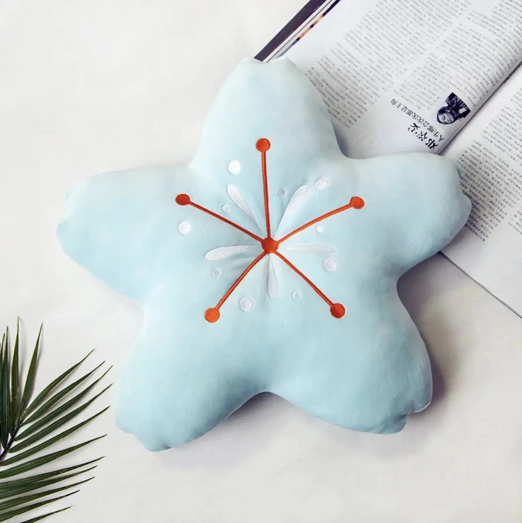 Cojín estrella de mar japonesa Shuka en peluche terciopelo de cinco puntas Ropa Japonesa