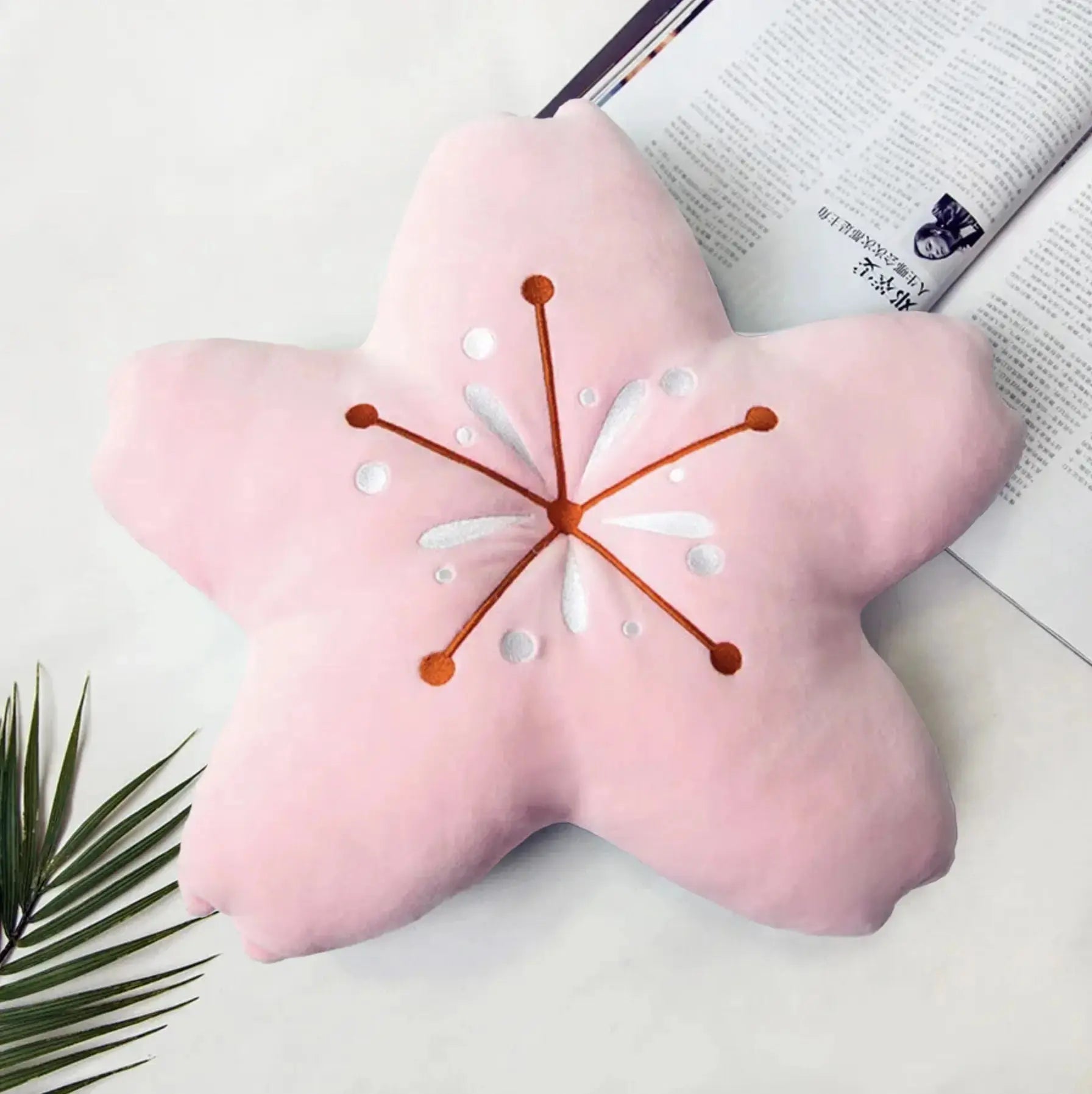 Cojín estrella de mar japonesa Shuka en peluche terciopelo de cinco puntas Ropa Japonesa