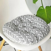 Cojín de tela japonesa Kiruto redondo zabuton con motivos textiles estampados algodón-lino Ropa Japonesa