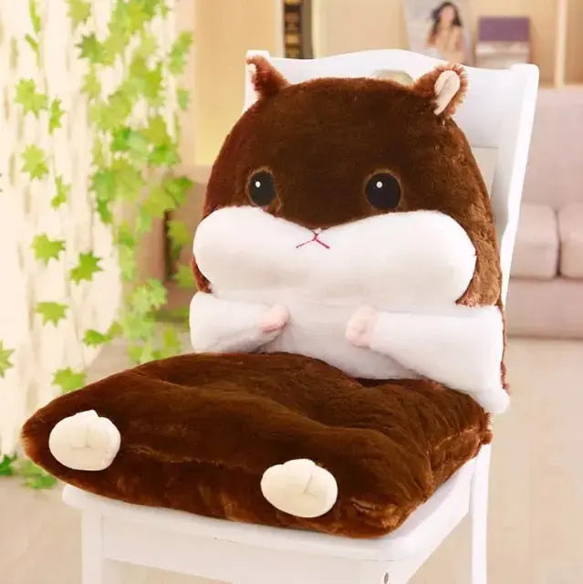 Cojín japonés para niños Hamusuta asiento peluche en forma de hámster Ropa Japonesa