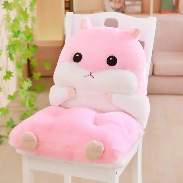 Cojín japonés para niños Hamusuta asiento peluche en forma de hámster Ropa Japonesa