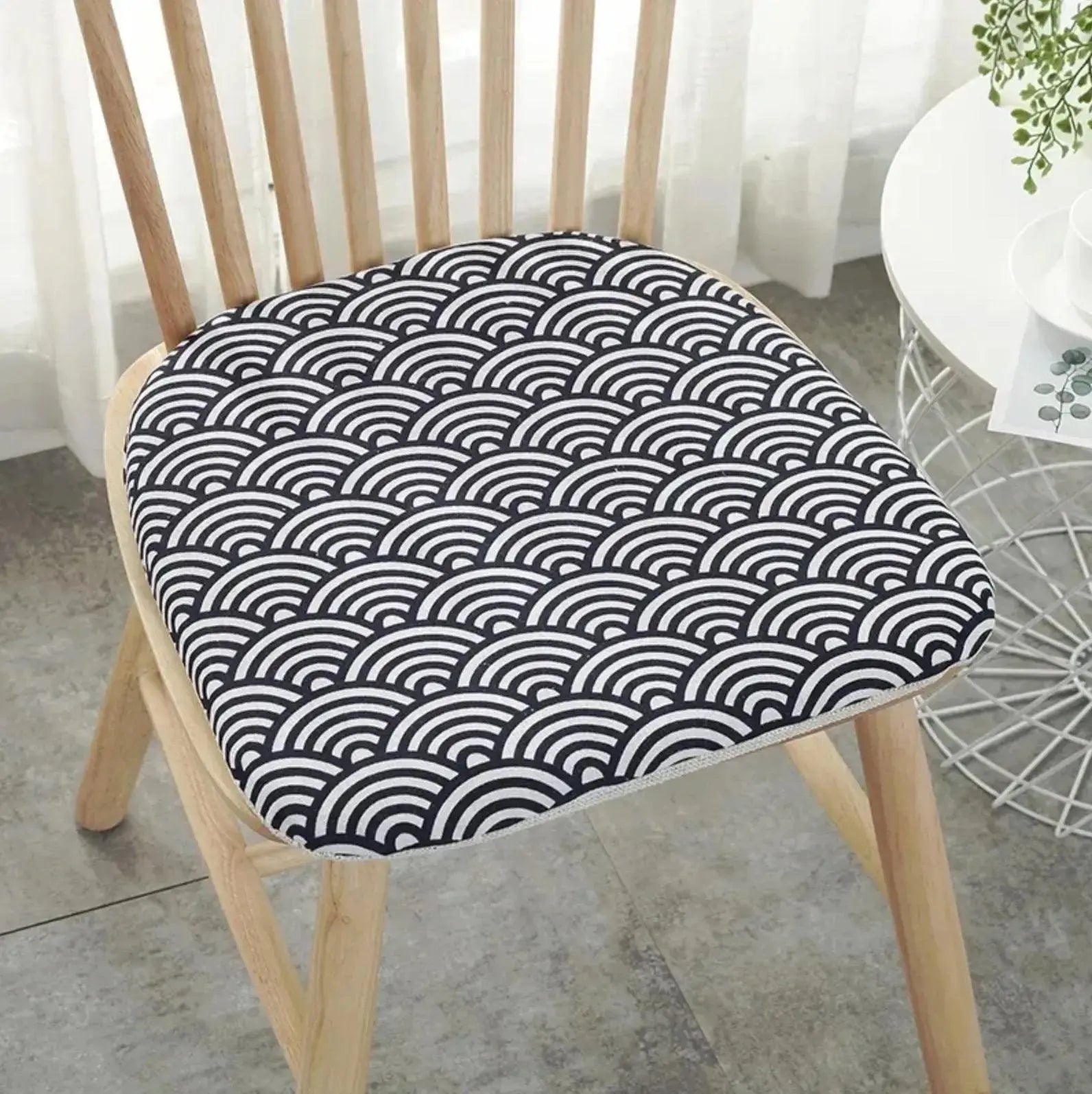 Cojín plano japonés para silla Kasuga con motivos textiles marino estampados Ropa Japonesa