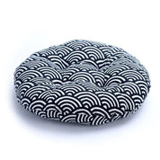 Cojín tradicional japonés Tsumigo zabuton abombado con motivos textiles marino estampados Ropa Japonesa