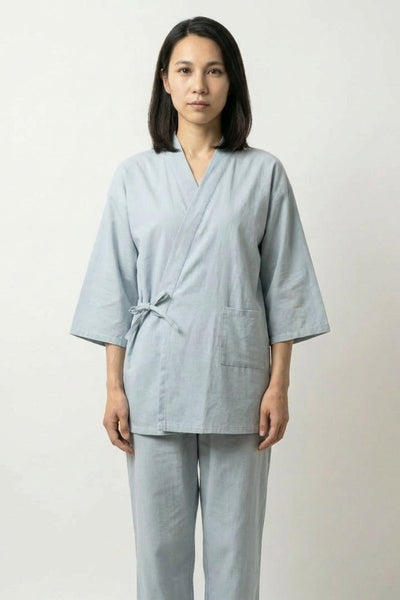 Conjunto Pijama Japonés Azul Cielo 'Mizuiro'