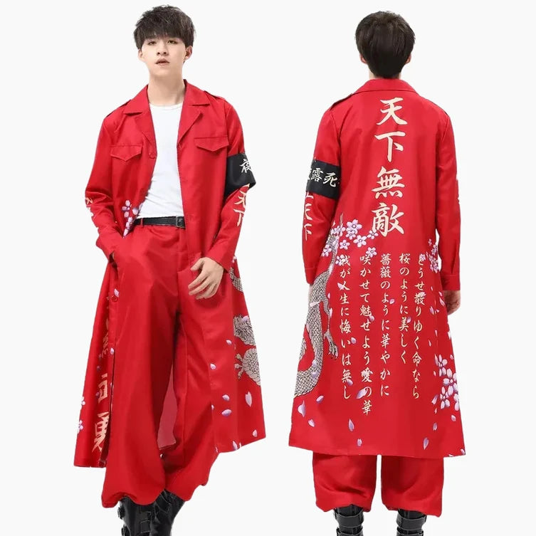 Disfraz japonés inspirado en el Oni rojo tradicional