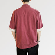 Chaqueta kimono de algodón 'Red Hideki'