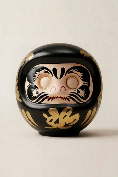 Daruma Negro 'Protección' Kanji Kuro - 黒