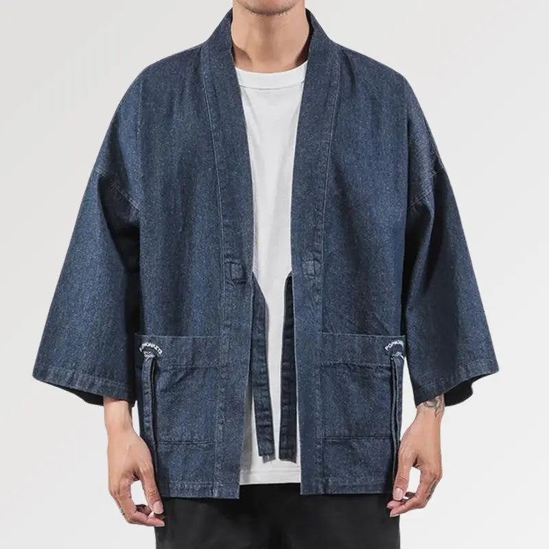 Chaqueta vaquera tipo kimono