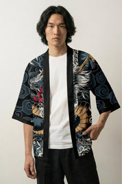 Dragón Haori El Ryu-Jin haori japonés llevado mannequin estilo streetwear Ropa Japonesa