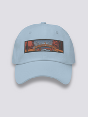 Gorra Bordada Ukiyo-e Azul Claro - Ropa Japonesa