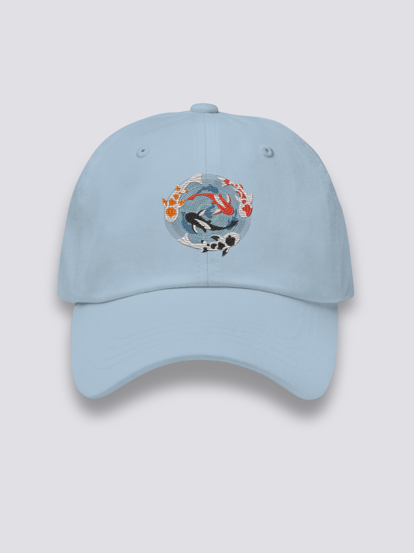 Gorra Bordado Japonés Azul Claro - Ropa Japonesa
