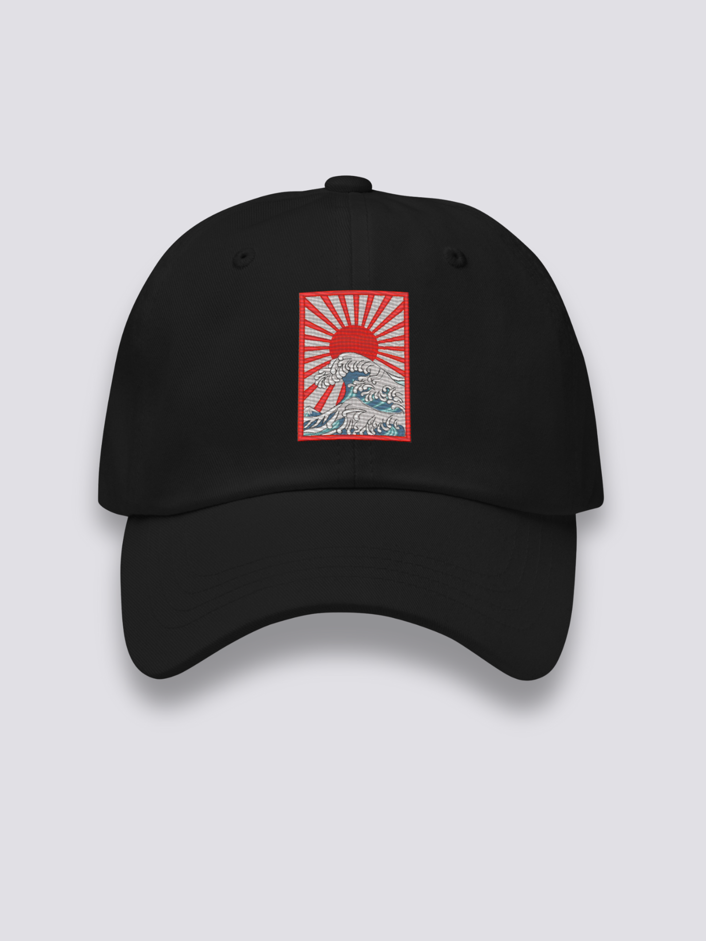 Gorra Hokusai Negro - Ropa Japonesa