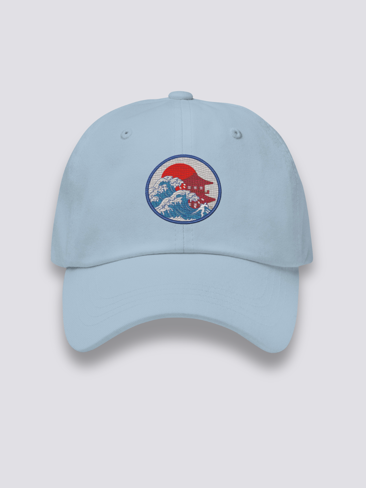 Gorra Logo Japonés Azul Claro - Ropa Japonesa