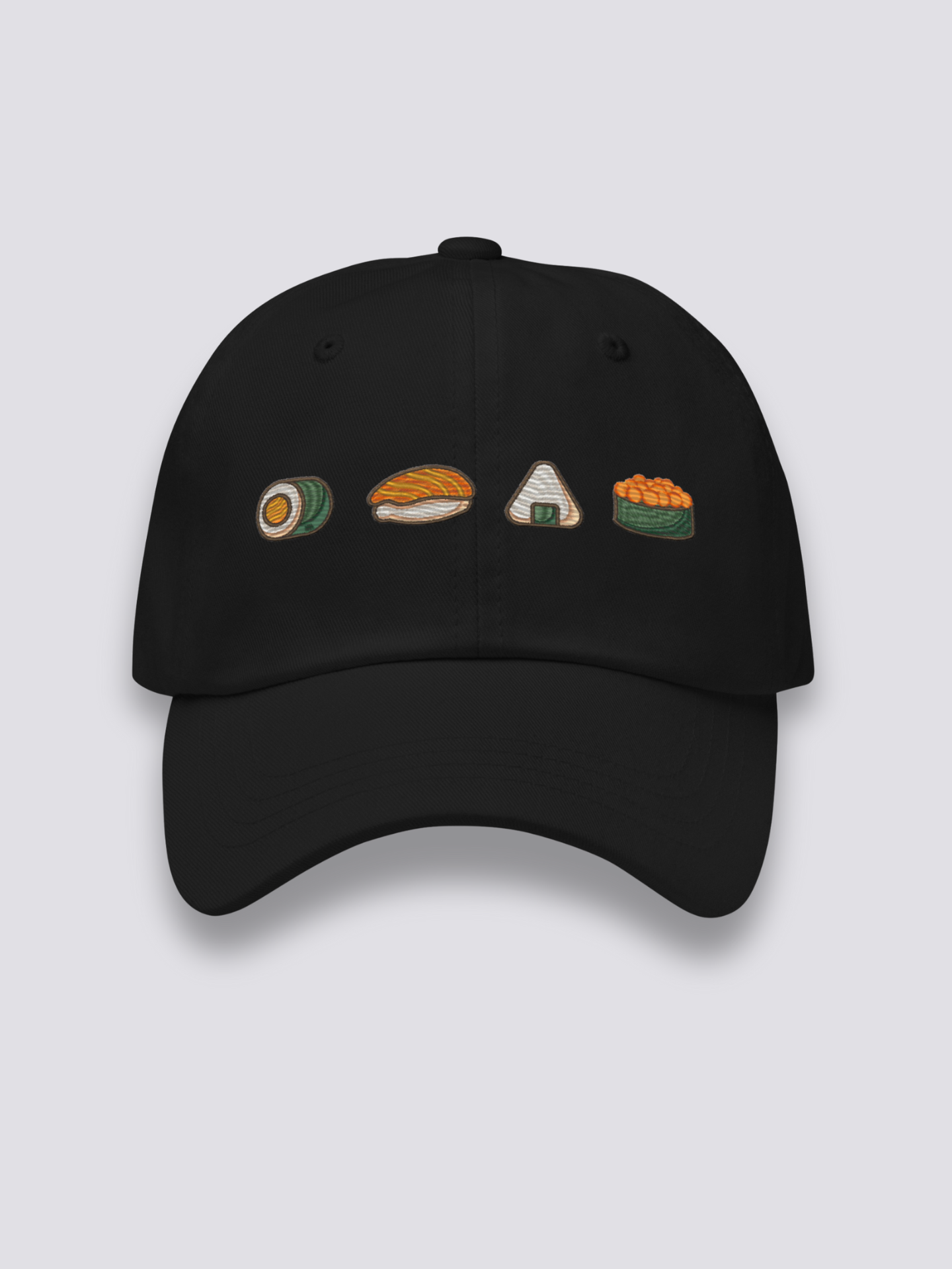 Gorra Maki Nigiri Onigiri Negro - Ropa Japonesa
