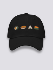 Gorra Maki Nigiri Onigiri Negro - Ropa Japonesa