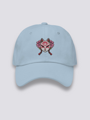 Gorra Máscara Kitsune Azul Claro - Ropa Japonesa