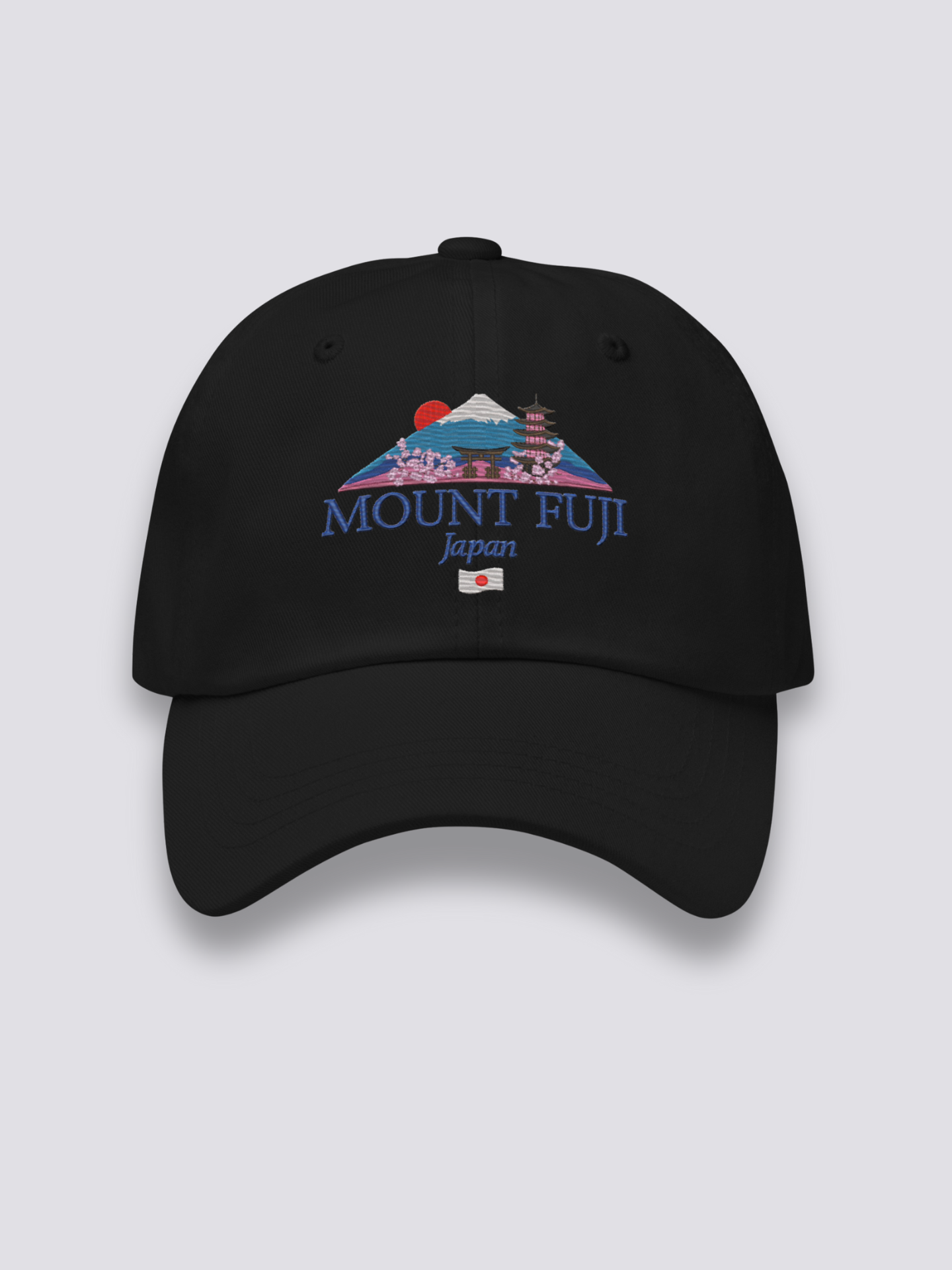 Gorra Monte Fuji Negro - Ropa Japonesa