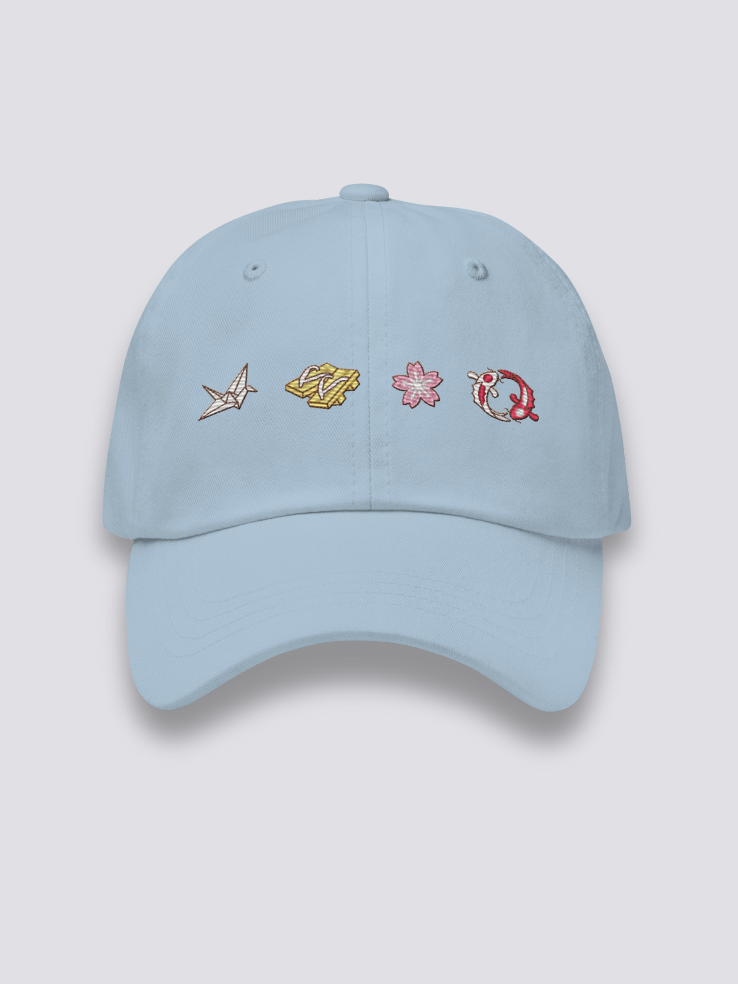 Gorra Motivos Japoneses Azul Claro - Ropa Japonesa