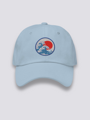 Gorra Ola de Kanagawa Azul Claro - Ropa Japonesa