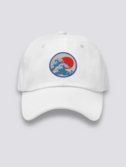 Gorra Ola de Kanagawa Blanco - Ropa Japonesa
