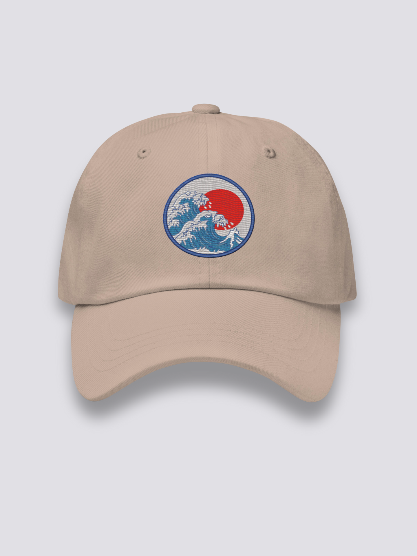Gorra Ola de Kanagawa Crema - Ropa Japonesa