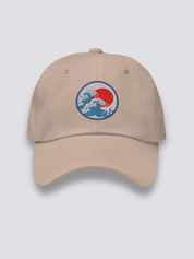 Gorra Ola de Kanagawa Crema - Ropa Japonesa