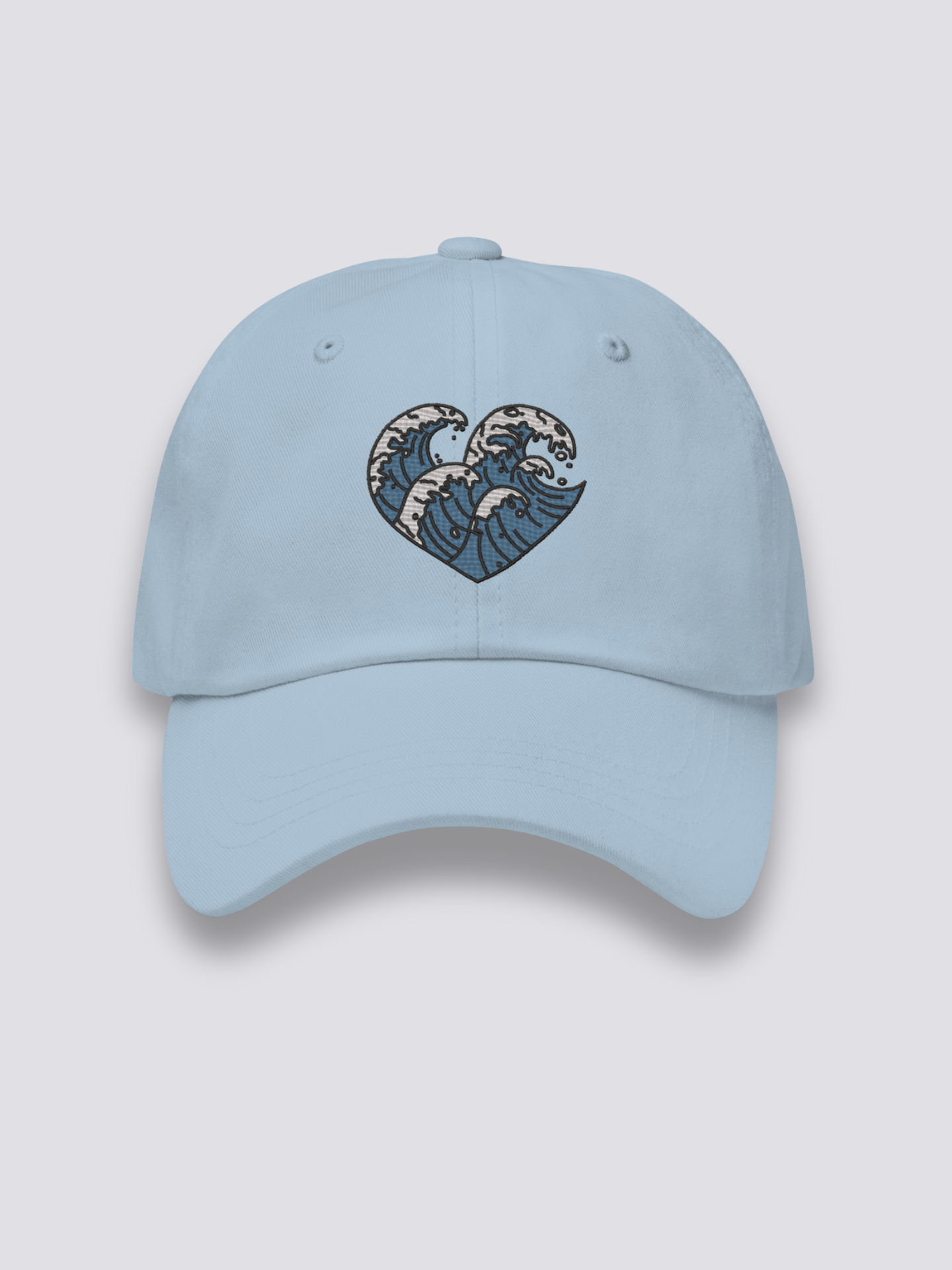 Gorra Olas Japonesas Azul Claro - Ropa Japonesa