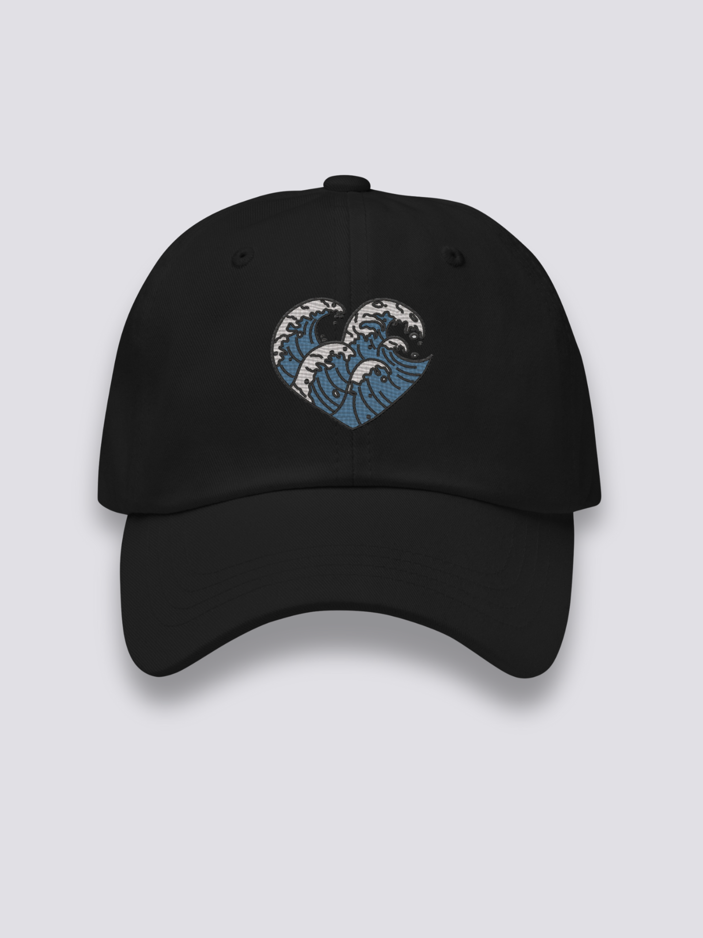 Gorra Olas Japonesas Negro - Ropa Japonesa