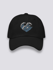 Gorra Olas Japonesas Negro - Ropa Japonesa