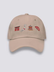 Gorra Símbolos Japoneses Crema - Ropa Japonesa