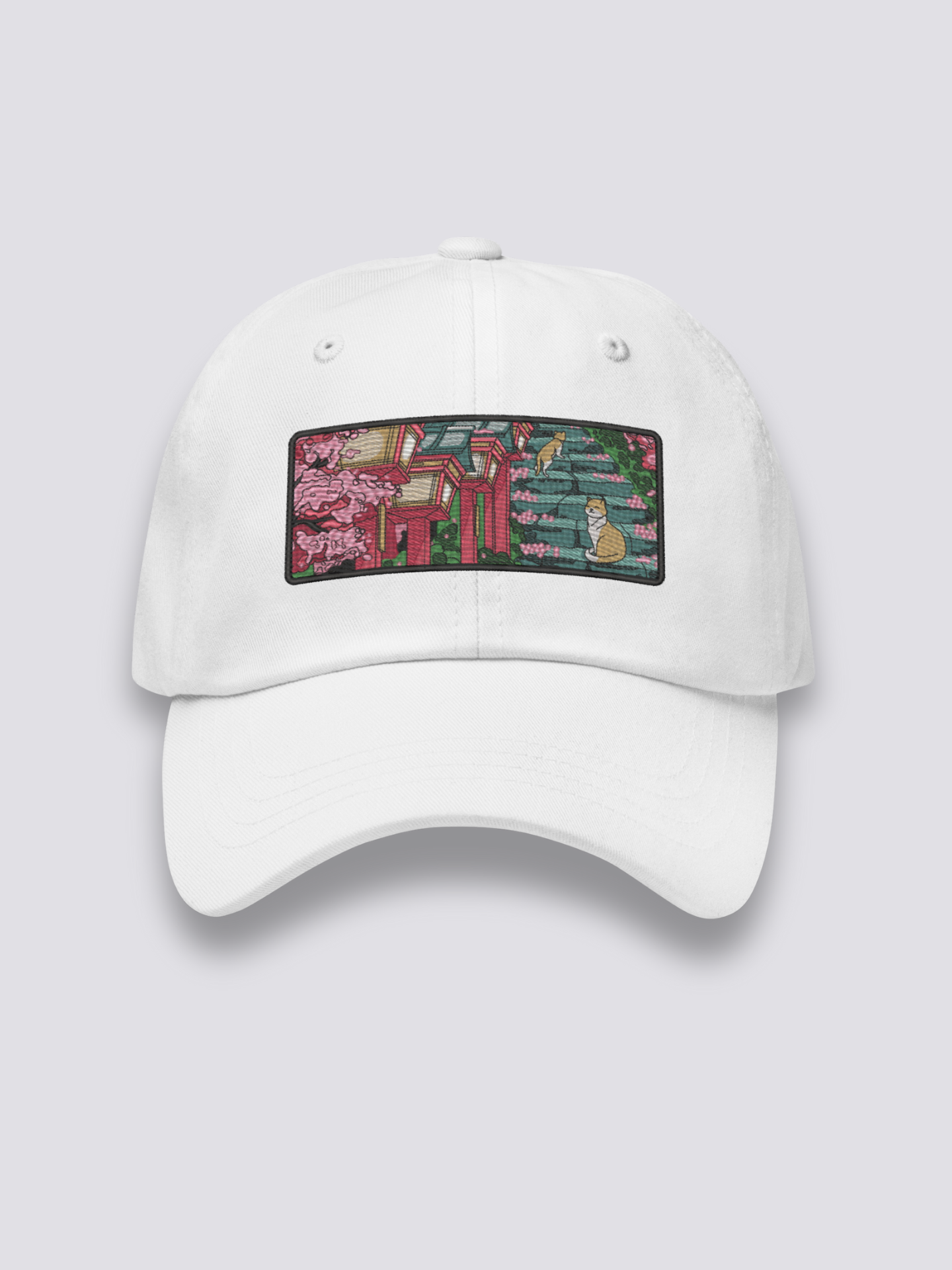 Gorra Templo Japonés Blanco - Ropa Japonesa