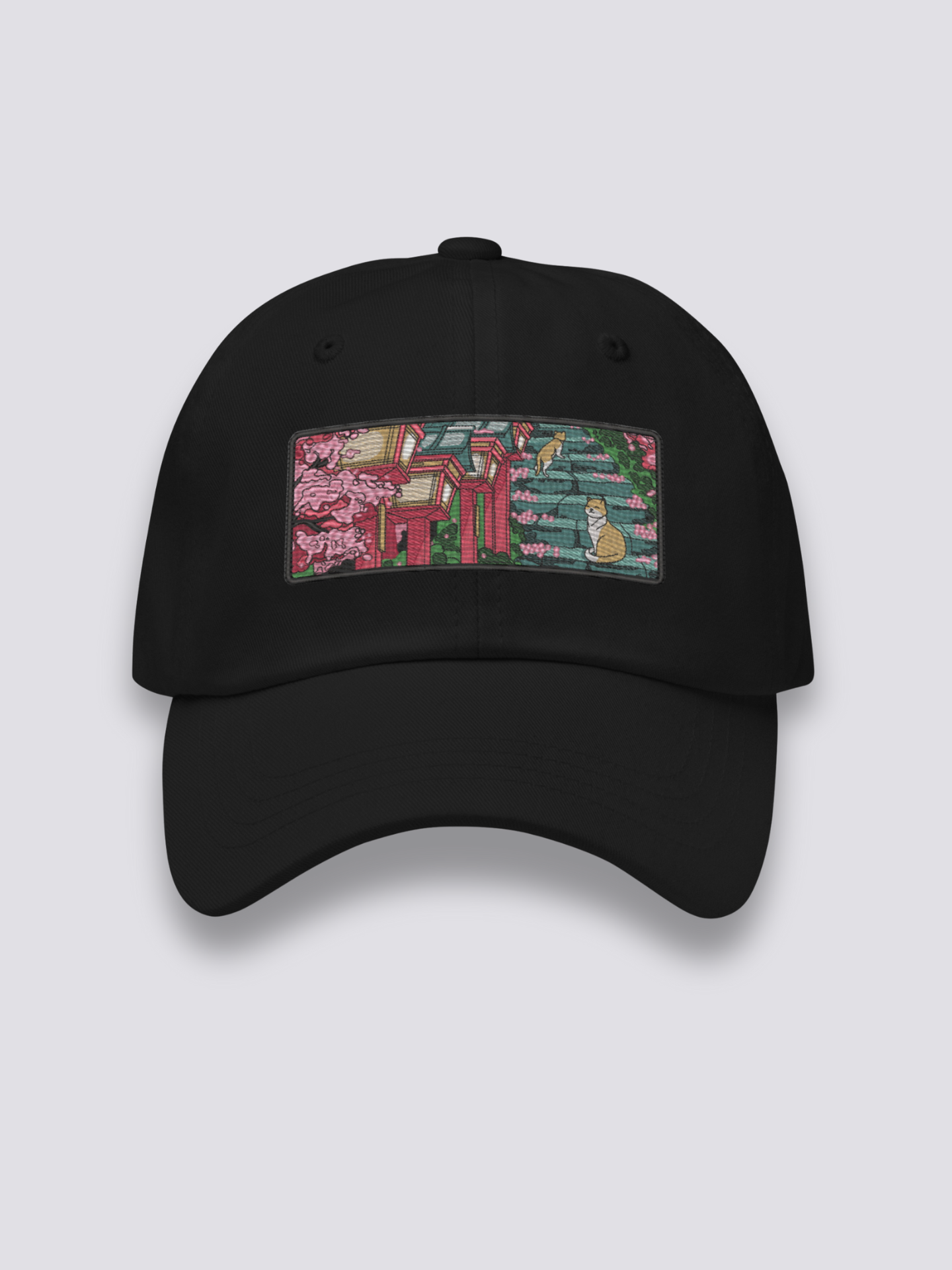 Gorra Templo Japonés Negro - Ropa Japonesa