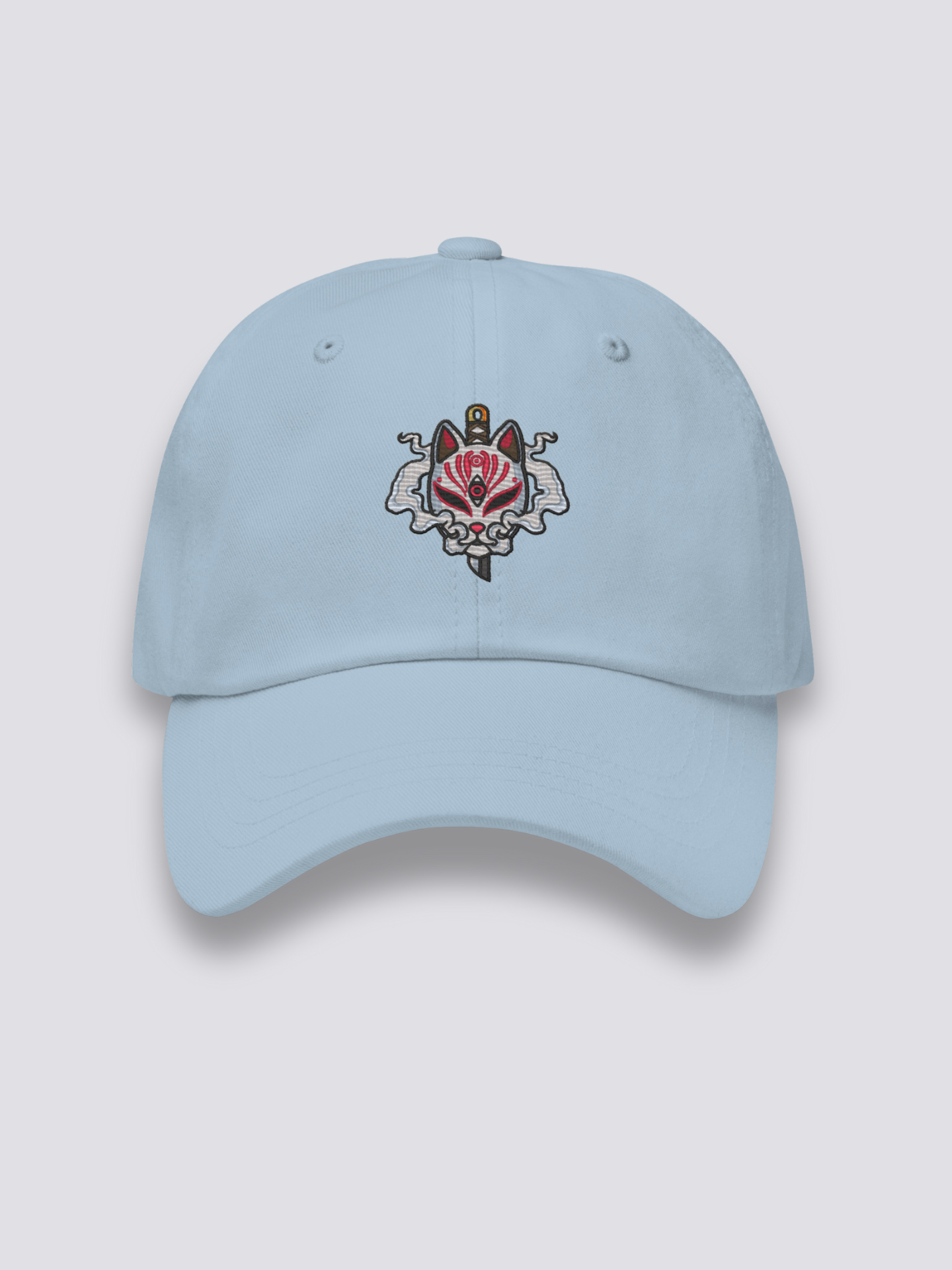 Gorra Zorro Japonés Azul Claro - Ropa Japonesa
