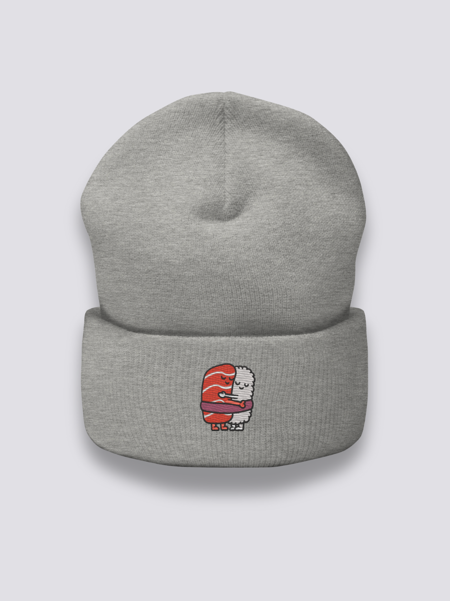Gorro Arroz Salmón - 鮭ご飯 Gris Jaspeado - Ropa Japonesa
