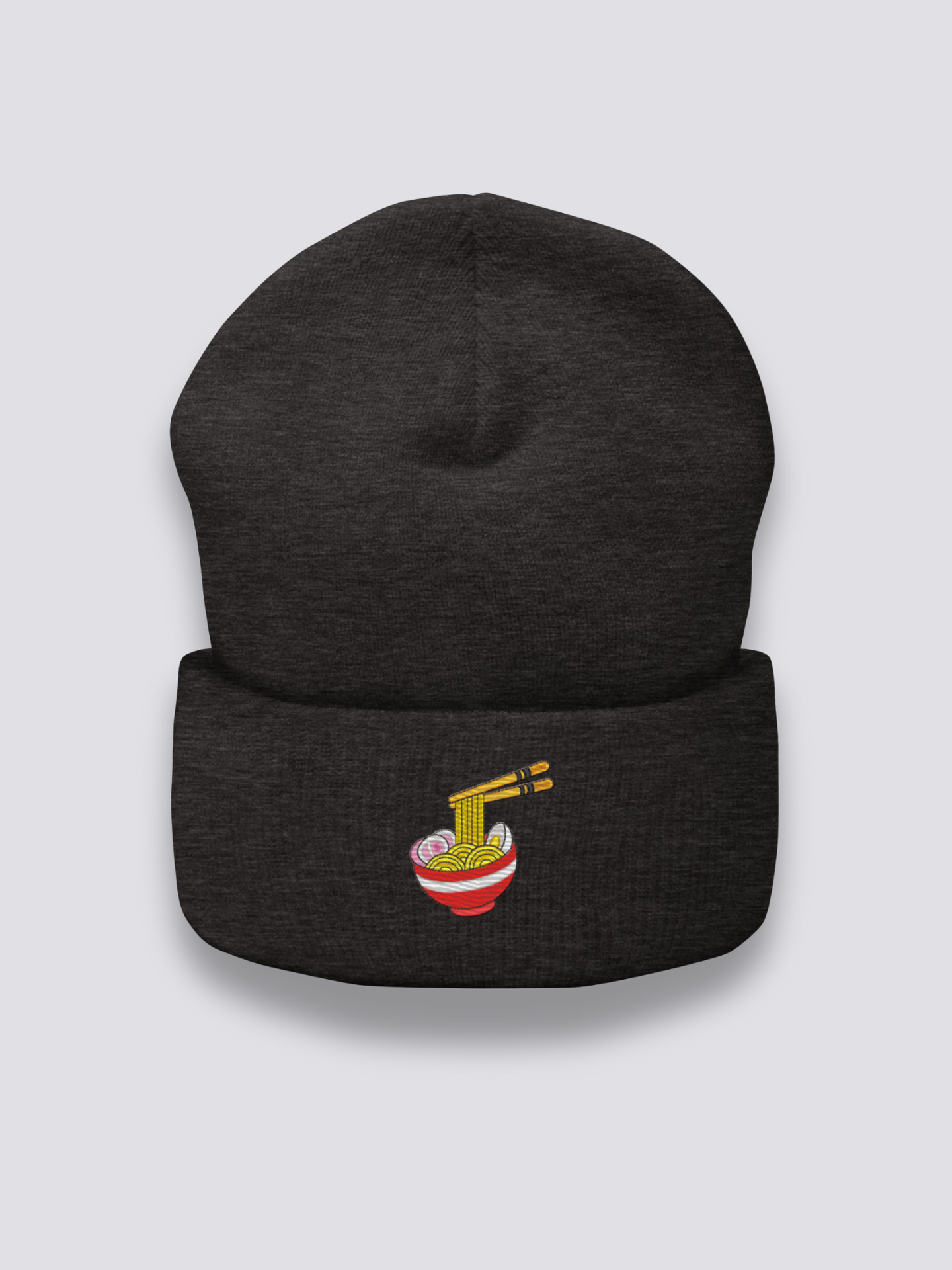 Gorro Bol de Ramen - 拉麺 Gris Oscuro - Ropa Japonesa