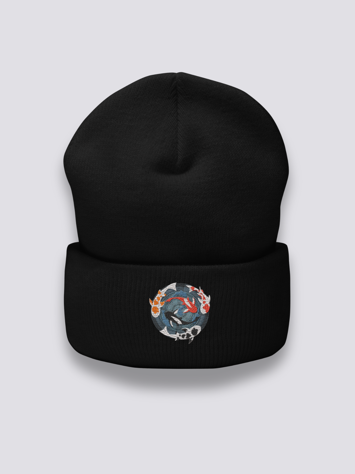 Gorro Bordado Japonés - 水槽 Negro - Ropa Japonesa