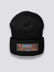 Gorro Bordado Ukiyo-e - 浮世絵 Negro - Ropa Japonesa