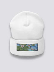 Gorro Carpa Koi - カルペ・コイ Blanco - Ropa Japonesa