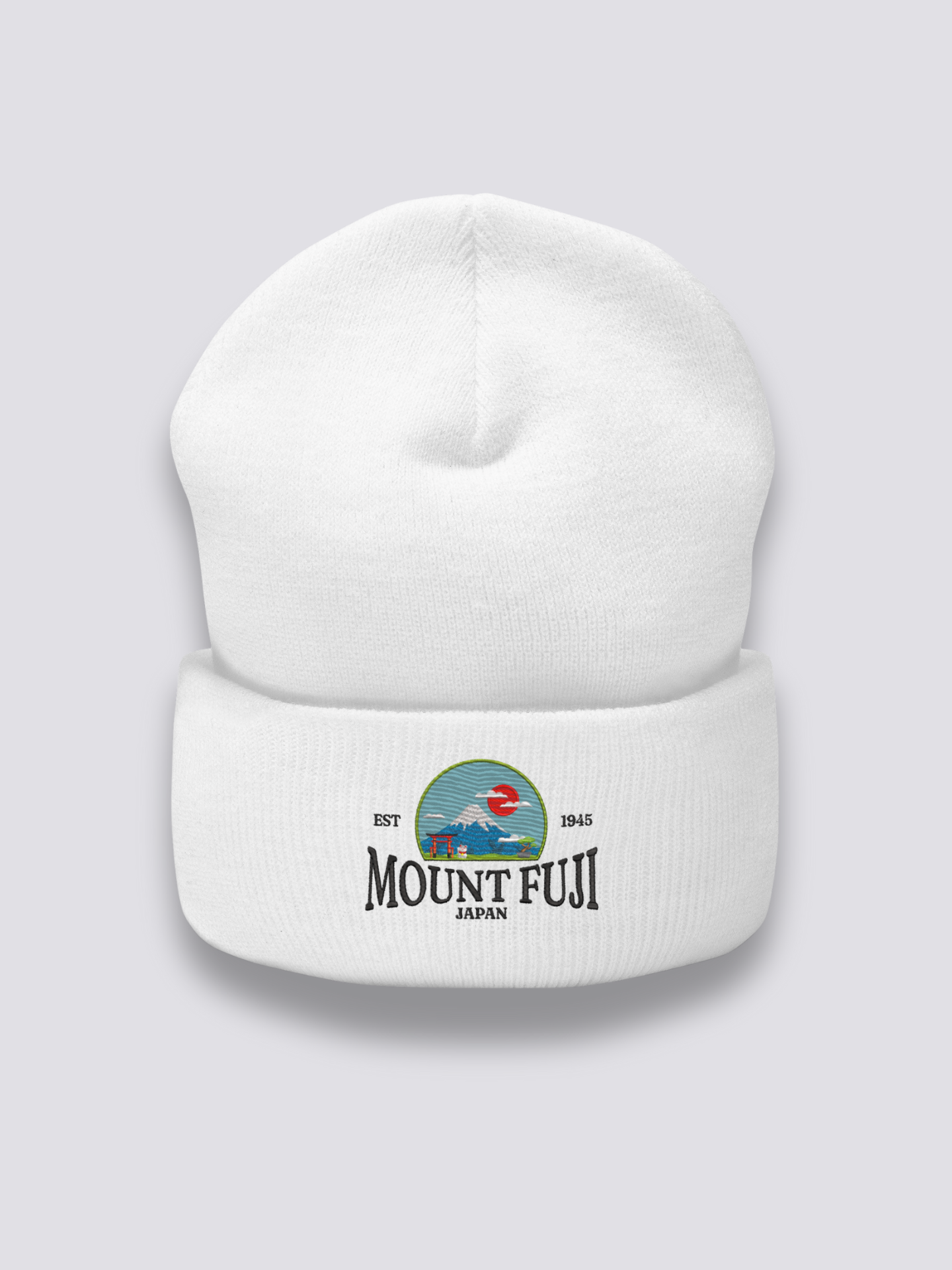 Gorro Japonés Fuji - 富士山 Blanco - Ropa Japonesa