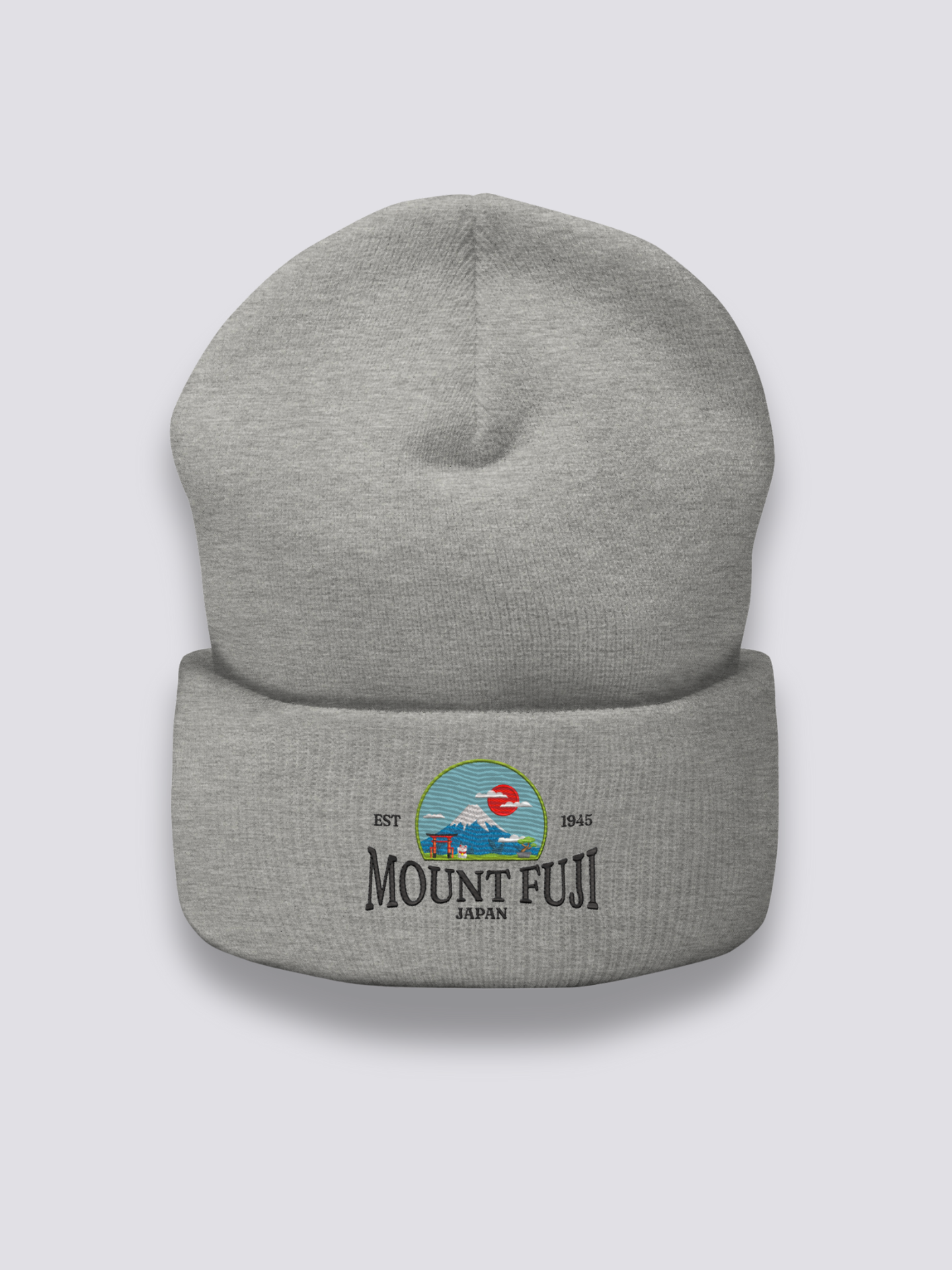 Gorro Japonés Fuji - 富士山 Gris Jaspeado - Ropa Japonesa
