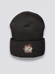 Gorro Kitsune - キツネ Gris Oscuro - Ropa Japonesa
