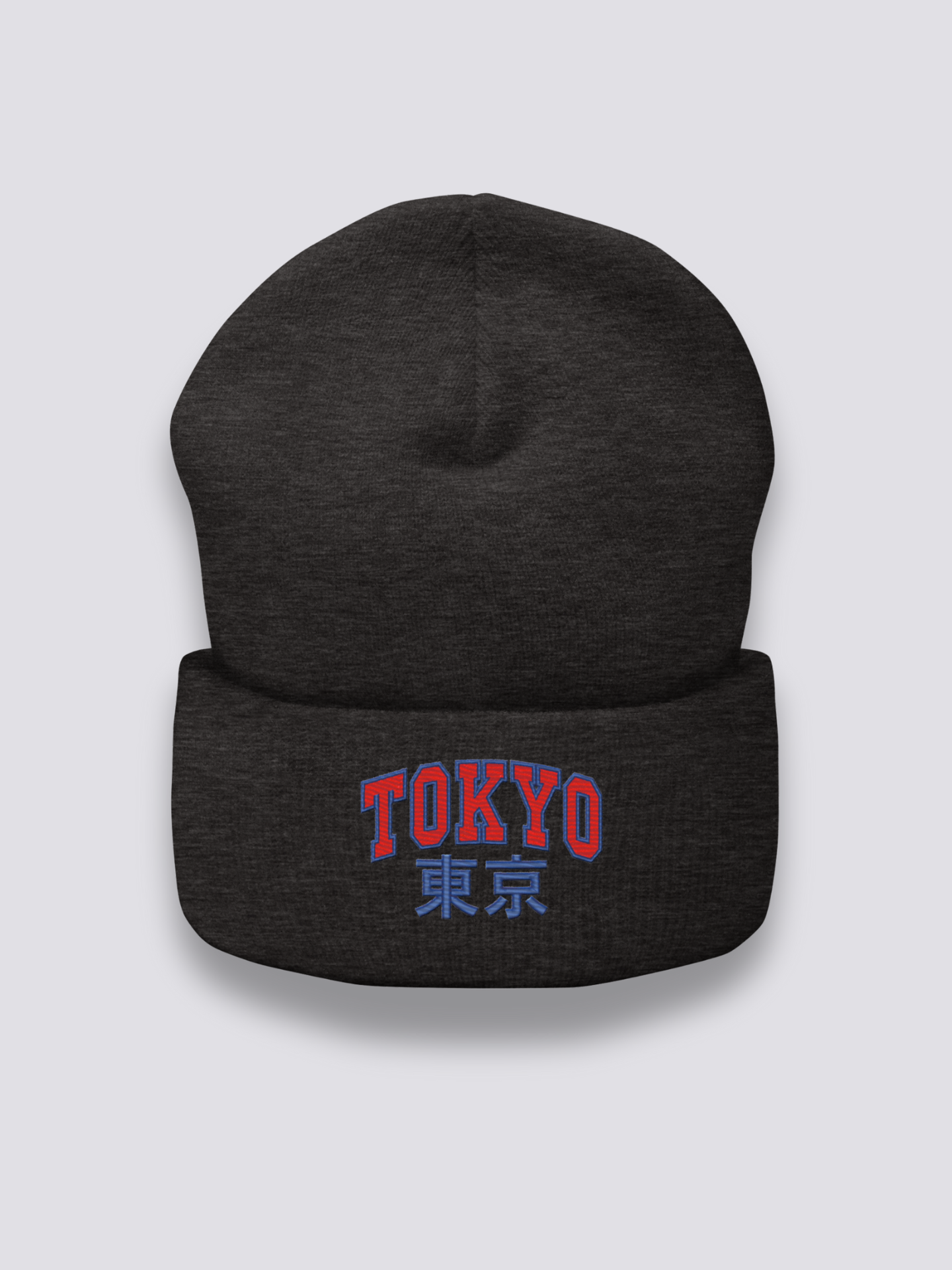 Gorro Logo Tokio - 東京のロゴ Gris Oscuro - Ropa Japonesa