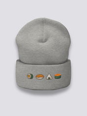 Gorro Maki Nigiri Onigiri - おにぎり Gris Jaspeado - Ropa Japonesa