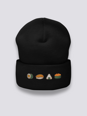 Gorro Maki Nigiri Onigiri - おにぎり Negro - Ropa Japonesa