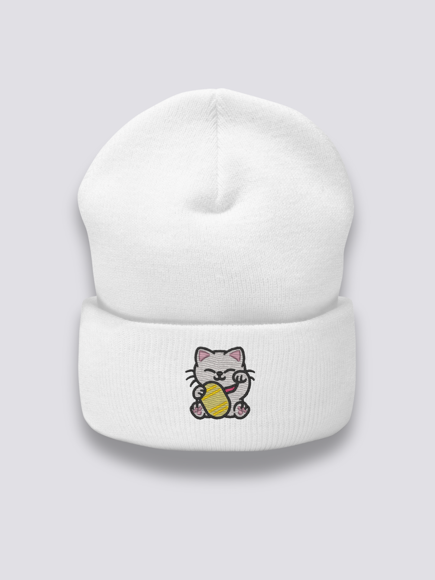 Gorro Maneki Neko - 招き猫 Blanco - Ropa Japonesa