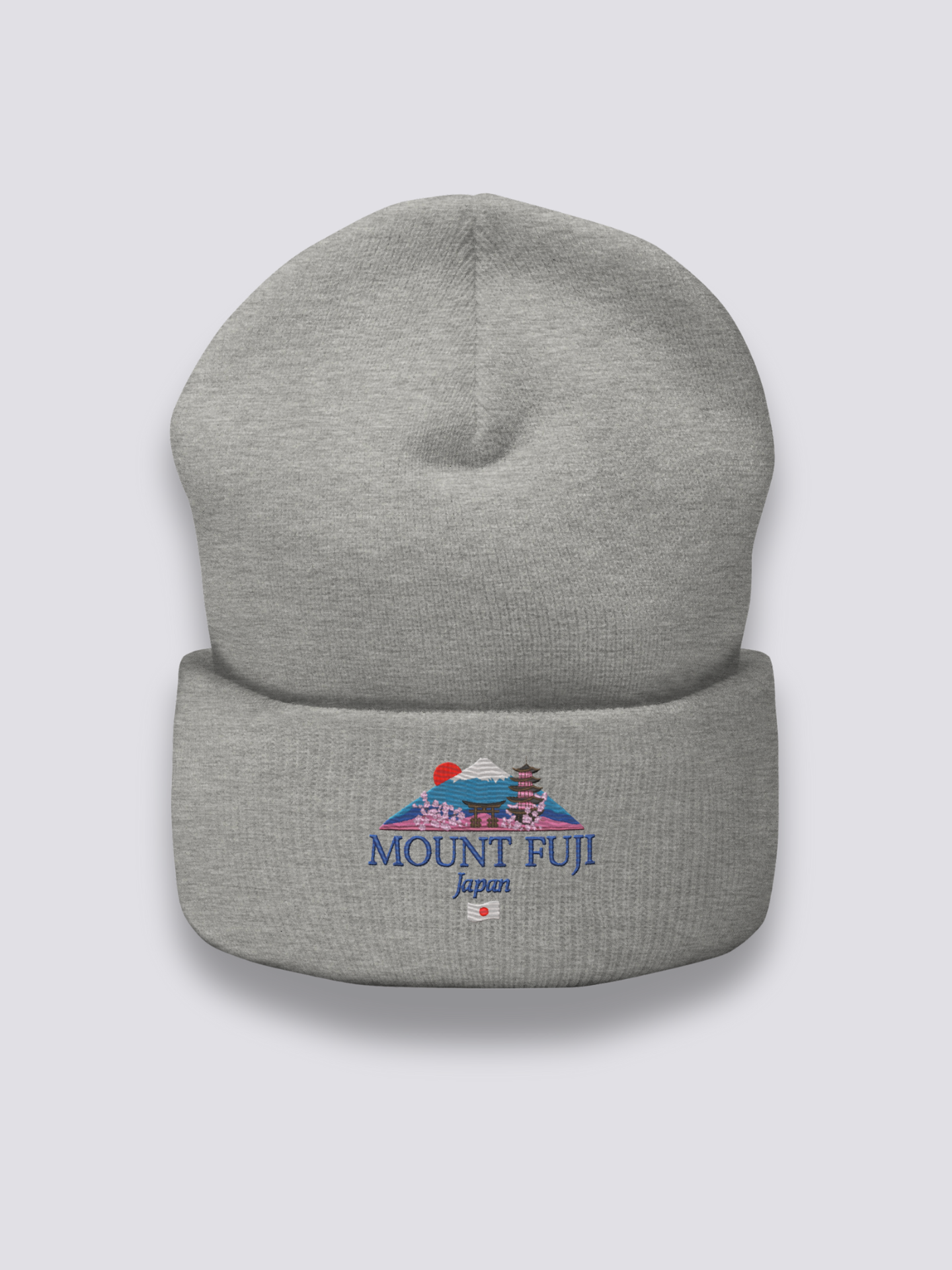 Gorro Monte Fuji - 富士山 Gris Jaspeado - Ropa Japonesa