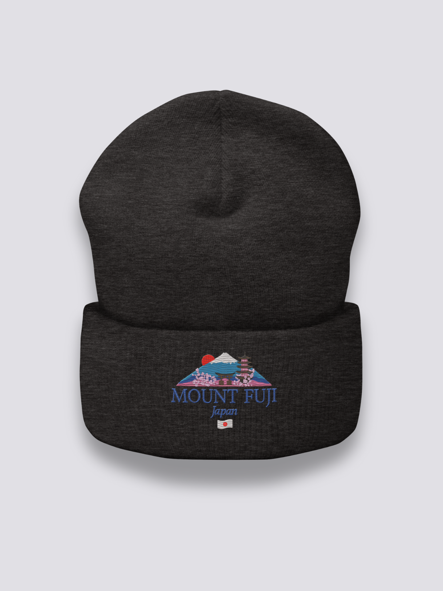 Gorro Monte Fuji - 富士山 Gris Oscuro - Ropa Japonesa